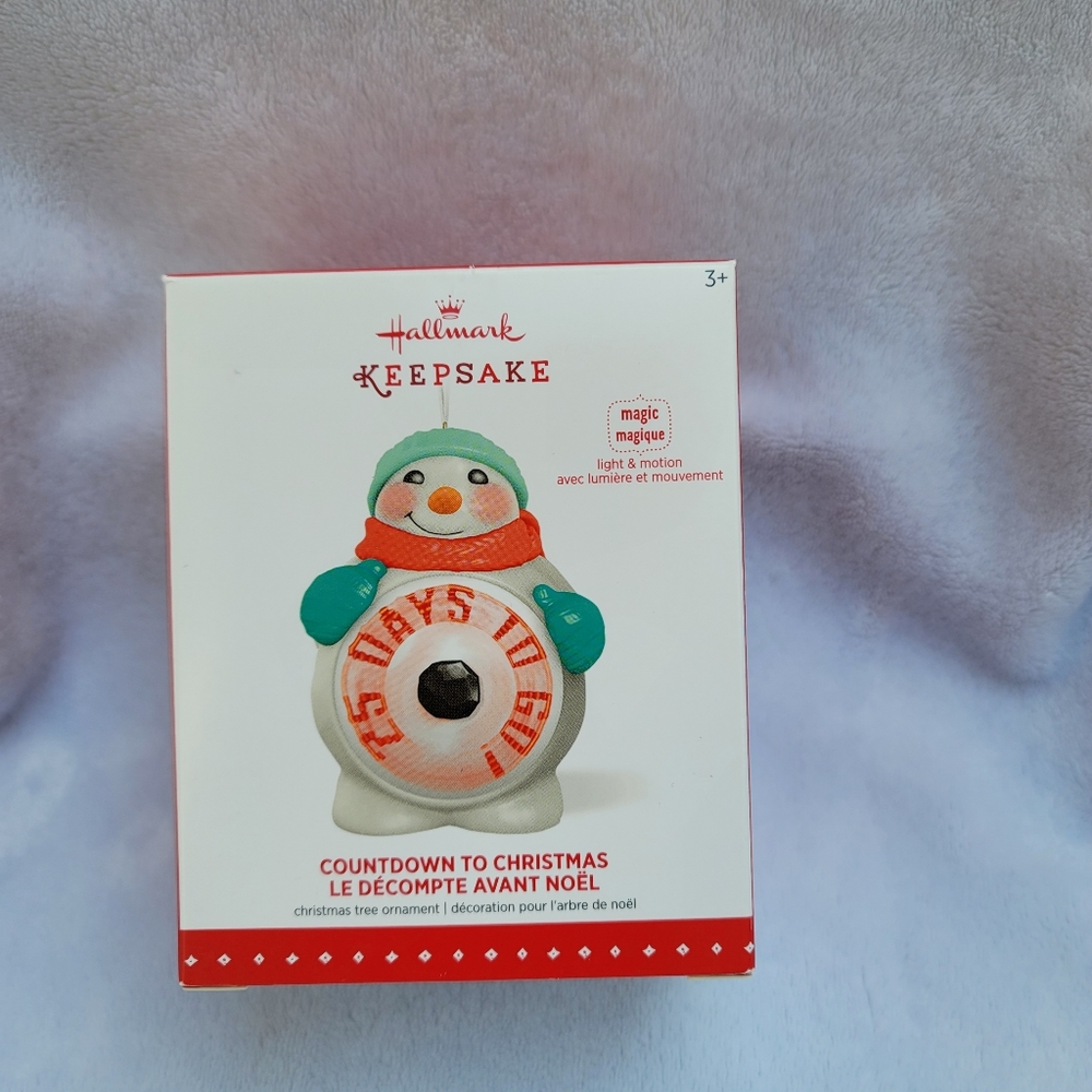 Christmas snowman count down , hallmark, keepsake